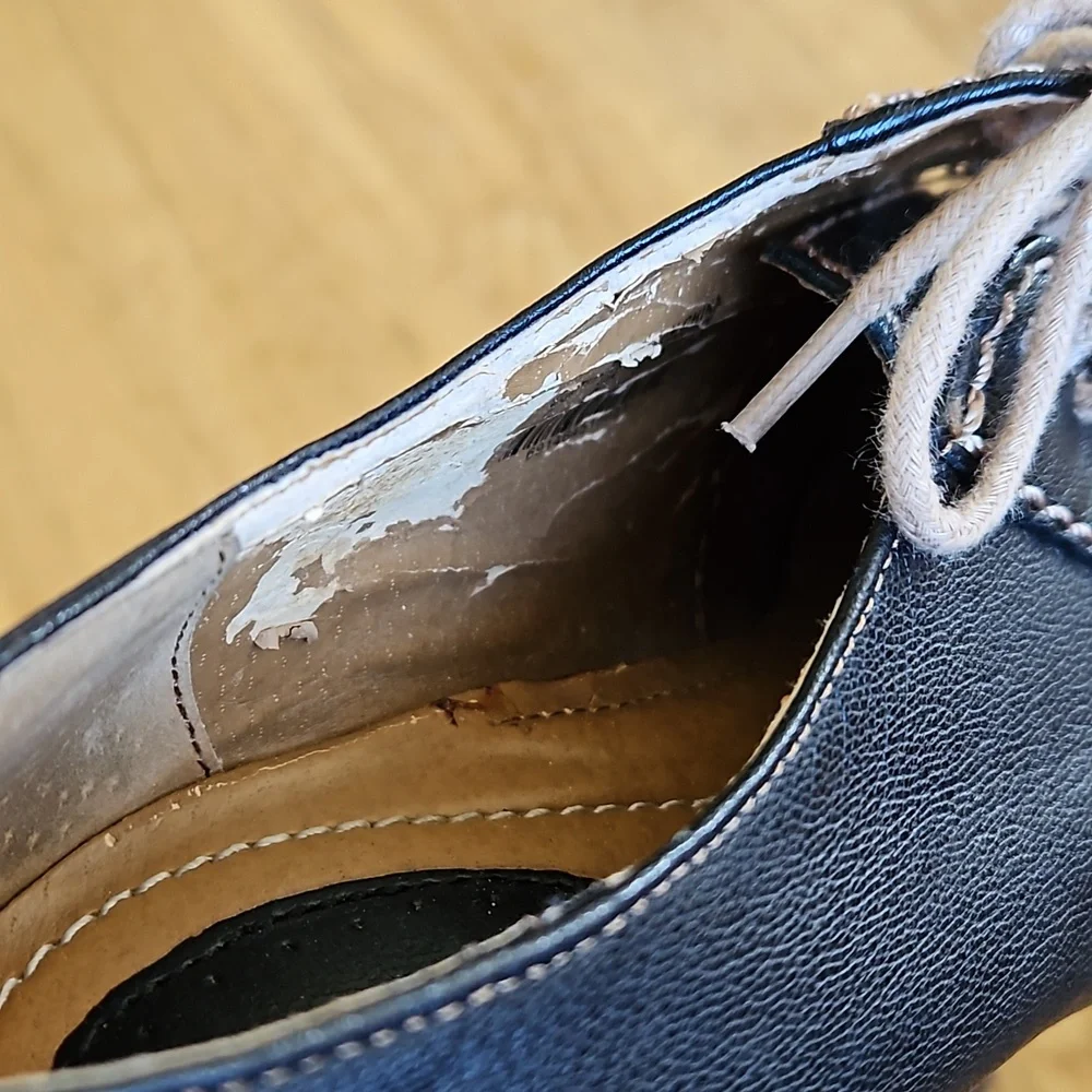 Fossil Tamiko Leather Oxford Heeled Booties 7